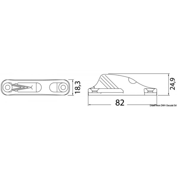 CLAMCLEATS CL 702 abrazadera - N°2 - comptoirnautique.com