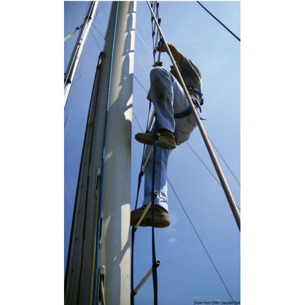 Scala a torsione anti-per l'arrampicata sugli alberi da 10 m (lunghezza della scala 8,80 m) - N°7 - comptoirnautique.com