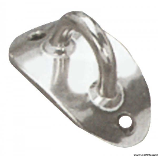 Attacco del palo dello spinnaker in acciaio inox p 60.137.70  - N°1 - comptoirnautique.com
