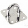 Piastra di montaggio con anello in acciaio inox 50x40 mm