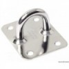 Mounting plate with stainless steel ring 50x40 mm - N°1 - comptoirnautique.com 