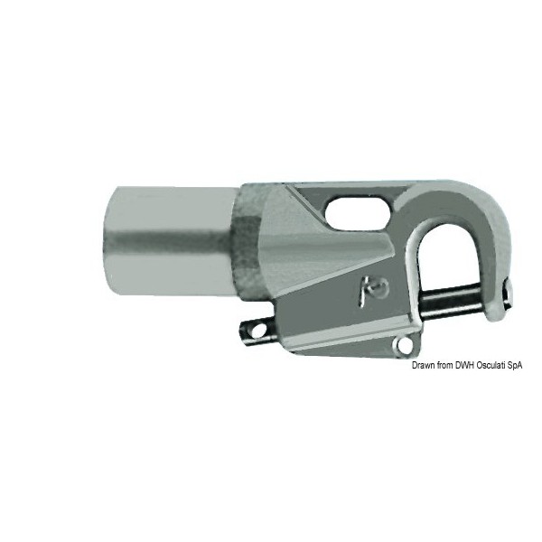 Attacco del palo dello spinnaker 50x46 mm - N°1 - comptoirnautique.com