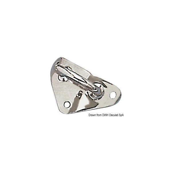Stainless steel spinnaker pole ring 55/60 mm - N°1 - comptoirnautique.com 