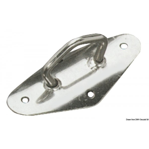 Anello per palo da spinnaker in acciaio inox 70 mm - N°1 - comptoirnautique.com