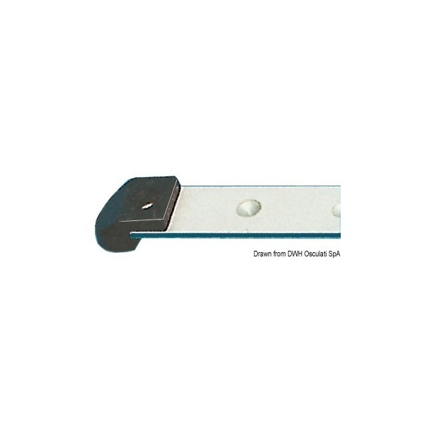 Guida in alluminio anodizzato 22x3 mm (barra da 2 m) - N°1 - comptoirnautique.com