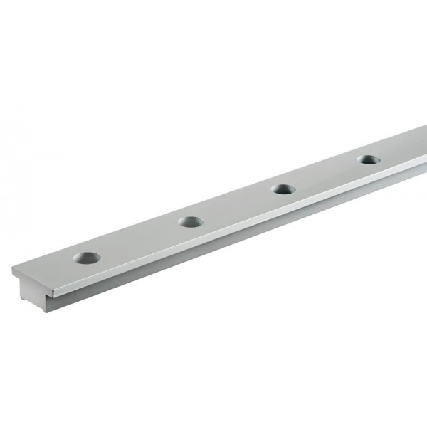 Anodized aluminum rail 25x4mm (2m bar) - N°1 - comptoirnautique.com