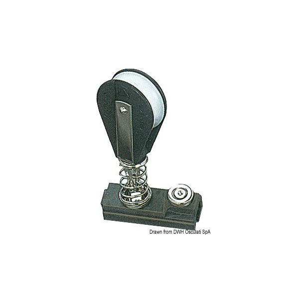 Girante in alluminio anodizzato con arresto a molla - N°1 - comptoirnautique.com