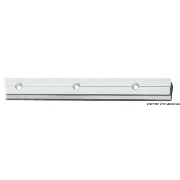 Rail en aluminium 31x19 mm 2 m  - N°1 - comptoirnautique.com