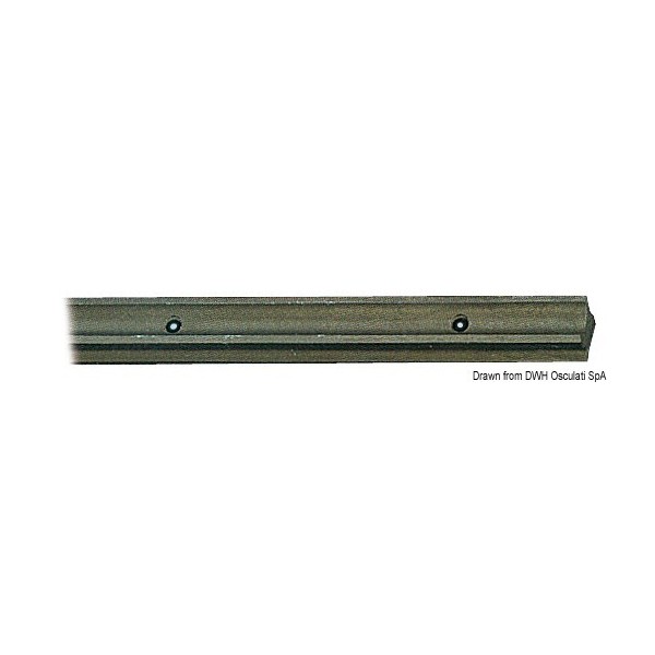 Carril X de aluminio anodizado PTFE barra de 2 m - N°1 - comptoirnautique.com