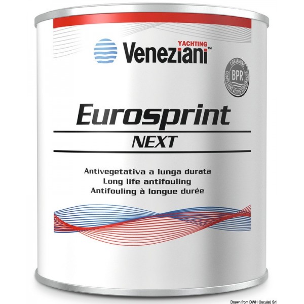 Antivegetativo Eurosprint vermelho 0,75 l - N°1 - comptoirnautique.com