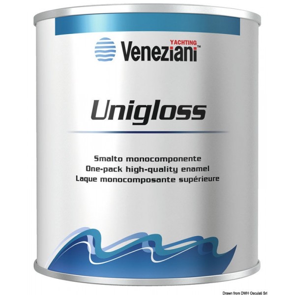 VENEZIANI Vernice blu mare non lucida 0,5 l - N°1 - comptoirnautique.com