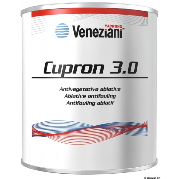 Antivegetativa VENEZIANI Cupron 3.0 blu 0,75 l - N°1 - comptoirnautique.com
