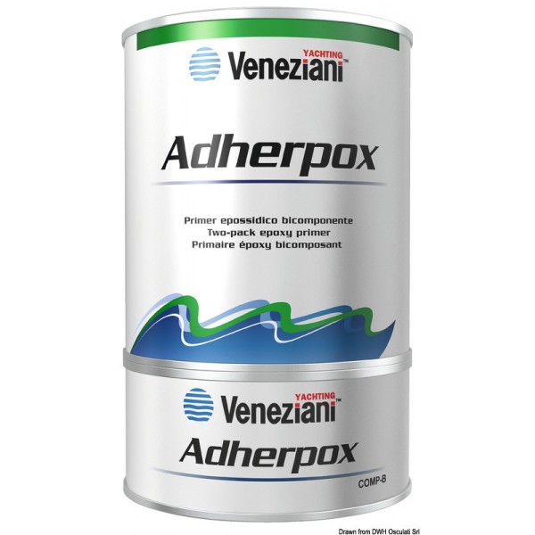Primer VENEZIANI Adherpox weiß 2,5 l - N°1 - comptoirnautique.com 