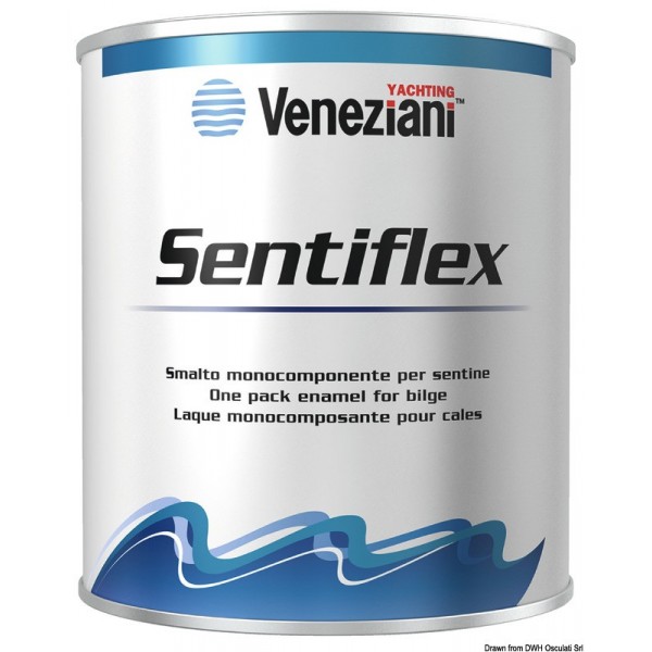 Vernice monocomponente-Sentiflex grigio 750 ml  - N°1 - comptoirnautique.com