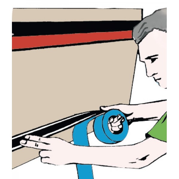 Ligne flottaison rouge brique 72 mm  - N°3 - comptoirnautique.com