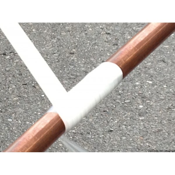 Nastro autopolimerizzante in silicone bianco 25 mm x 3 m - N°2 - comptoirnautique.com