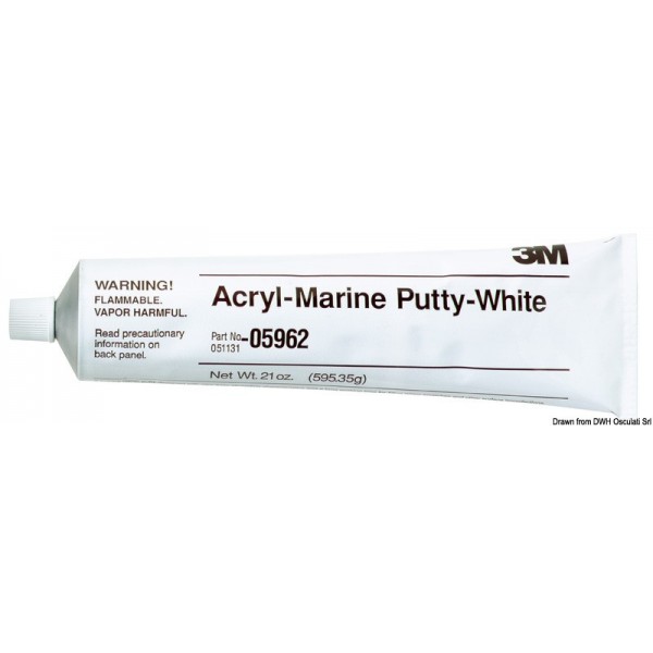 3M Masilla acrílica marina blanca 200 g - N°2 - comptoirnautique.com