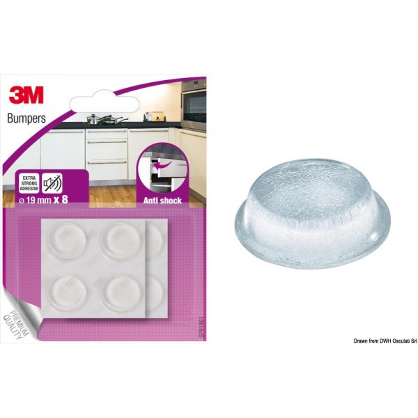 3M Scudo-Bumpon 19 mm  - N°1 - comptoirnautique.com