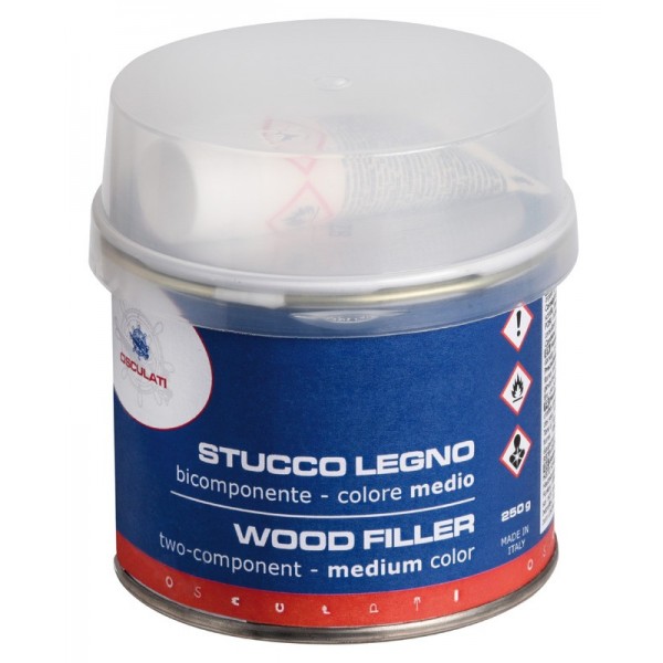 Medium two-component wood plaster 150 ml - N°1 - comptoirnautique.com