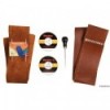 Kit for covering drawbars with brown leather - N°1 - comptoirnautique.com