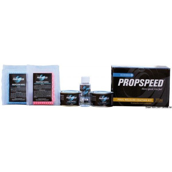 Kit antivegetativa al silicone PROPSPEED 200 ml - N°1 - comptoirnautique.com