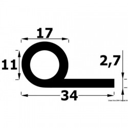 PVC finishing profile 34 x...