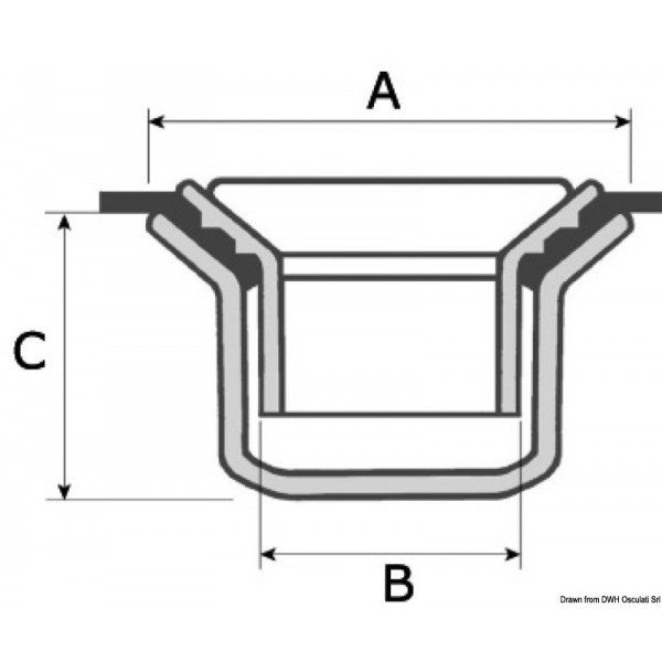 Valve canots plat interne  - N°2 - comptoirnautique.com