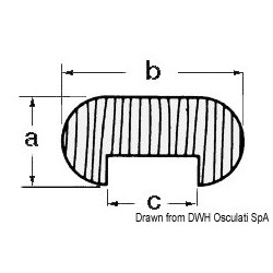 Profilo ovale in teak...