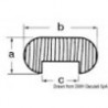 Perfil oval em teca 12,5x25x10,5