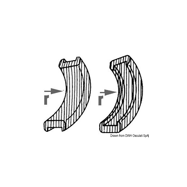 Angolo concavo in teak - N°1 - comptoirnautique.com
