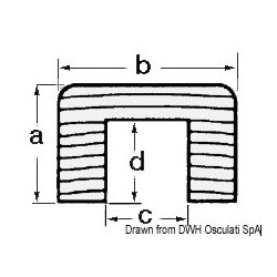 Kabelabdeckungsprofil Teak