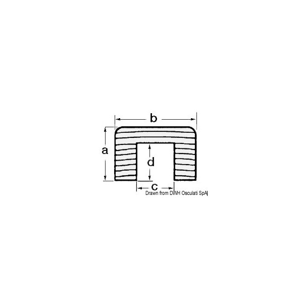 Profil cache-câble teck  - N°1 - comptoirnautique.com