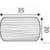 Profil teck maincou/bata 35x20  - N°1 - comptoirnautique.com