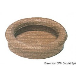 Maniglia in teak da 45 mm