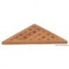 Rejilla triangular de teca 250x250x17 mm