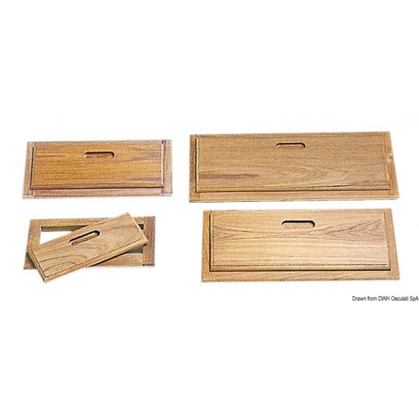 Schubladenfront Teak 300x150 mm - N°1 - comptoirnautique.com