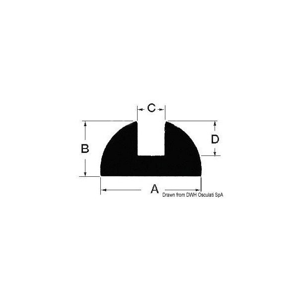 Profilo in teak L 2 m - N°1 - comptoirnautique.com