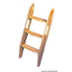 Escalera de teca de 3...