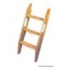 Teak 3-step ladder 101cm