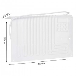 Évaporateur en "L" 100 L pour groupe froid dimensions