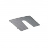 External sloping panel cover with opening 450 x 360 mm - white
