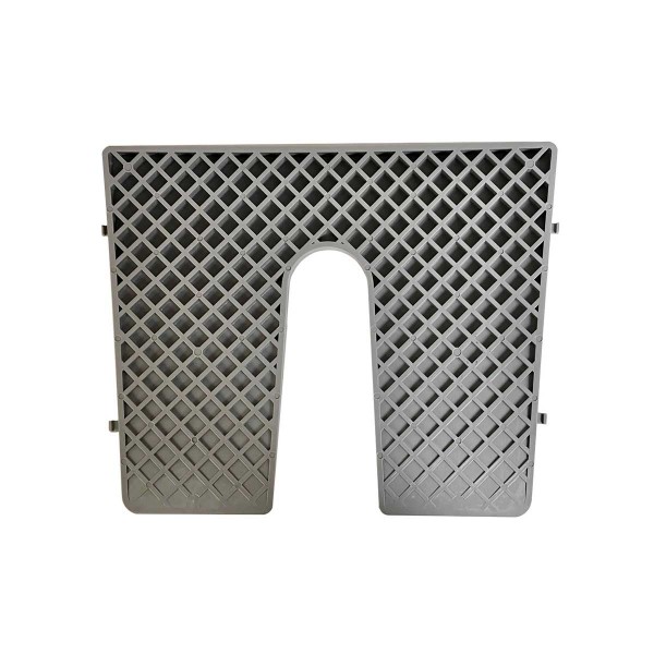 External sloping panel cover with opening 450 x 360 mm - white - N°5 - comptoirnautique.com