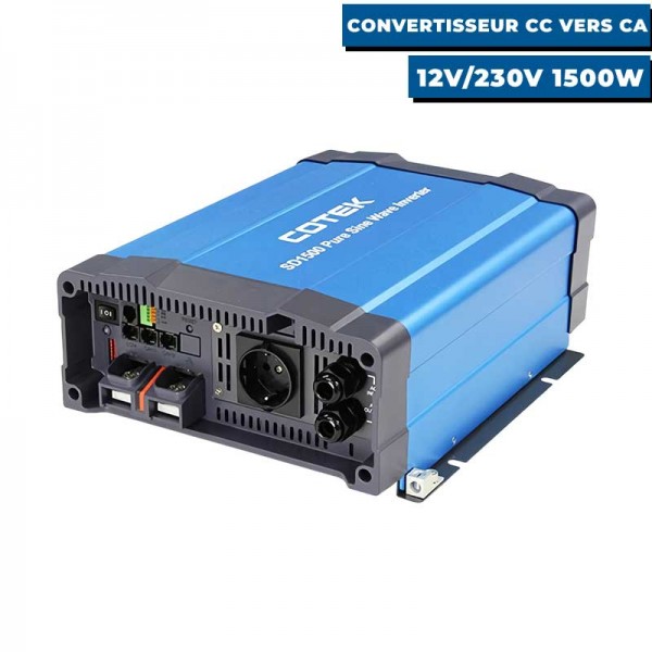 Convertisseur pur sinus 12V/230V 1500W avec relais de transfert - N°1 - comptoirnautique.com 