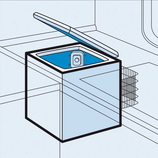 Encastrement du réfrigérateur Dometic CoolMatic CB 36W - N°6 - comptoirnautique.com 