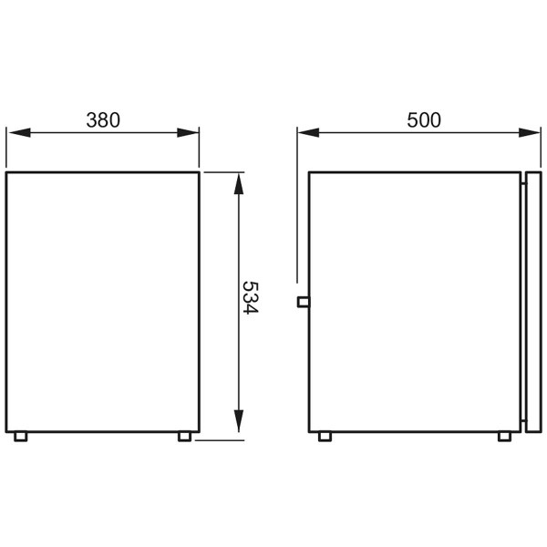 Dimensions du réfrigérateur à tiroir Dometic CoolMatic CRD 50 - N°9 - comptoirnautique.com 