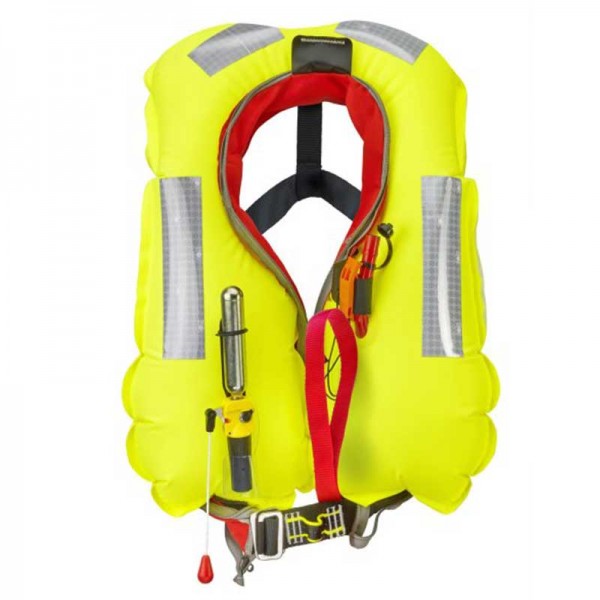 Gilet de sauvetage Pilot 165  Plastimo - Avec harnais déclenché gonflé - N°15 - comptoirnautique.com