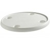 610 mm white round composite table