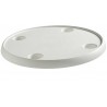 Tavolo rotondo in composito bianco da 610 mm