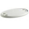 Tavolo ovale composito bianco 762x457 mm