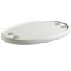 Mesa oval branca em compósito 762x457 mm - N°1 - comptoirnautique.com